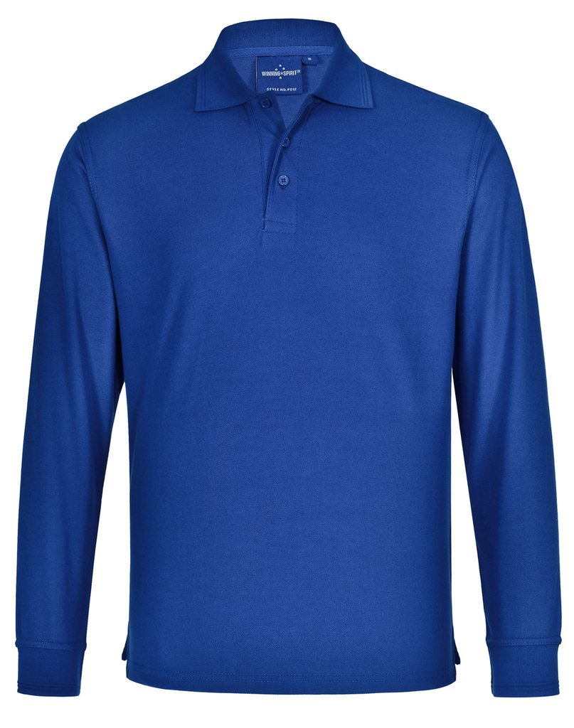 Adults’ 240gsm Poly/Cotton Pique L/S Polo