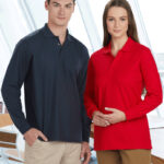 Adults’ 240gsm Poly/Cotton Pique L/S Polo
