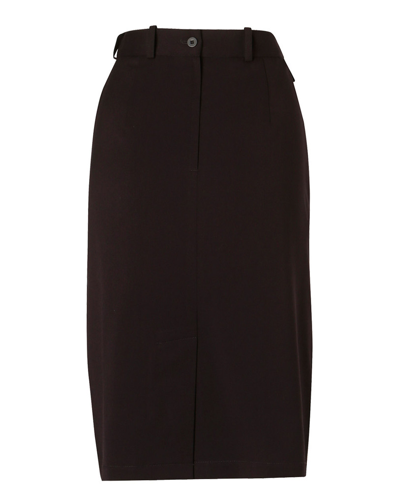 Women’s Flexi Waist A-Line Utility Lined Skirt In Poly/Viscose Stretch Twill