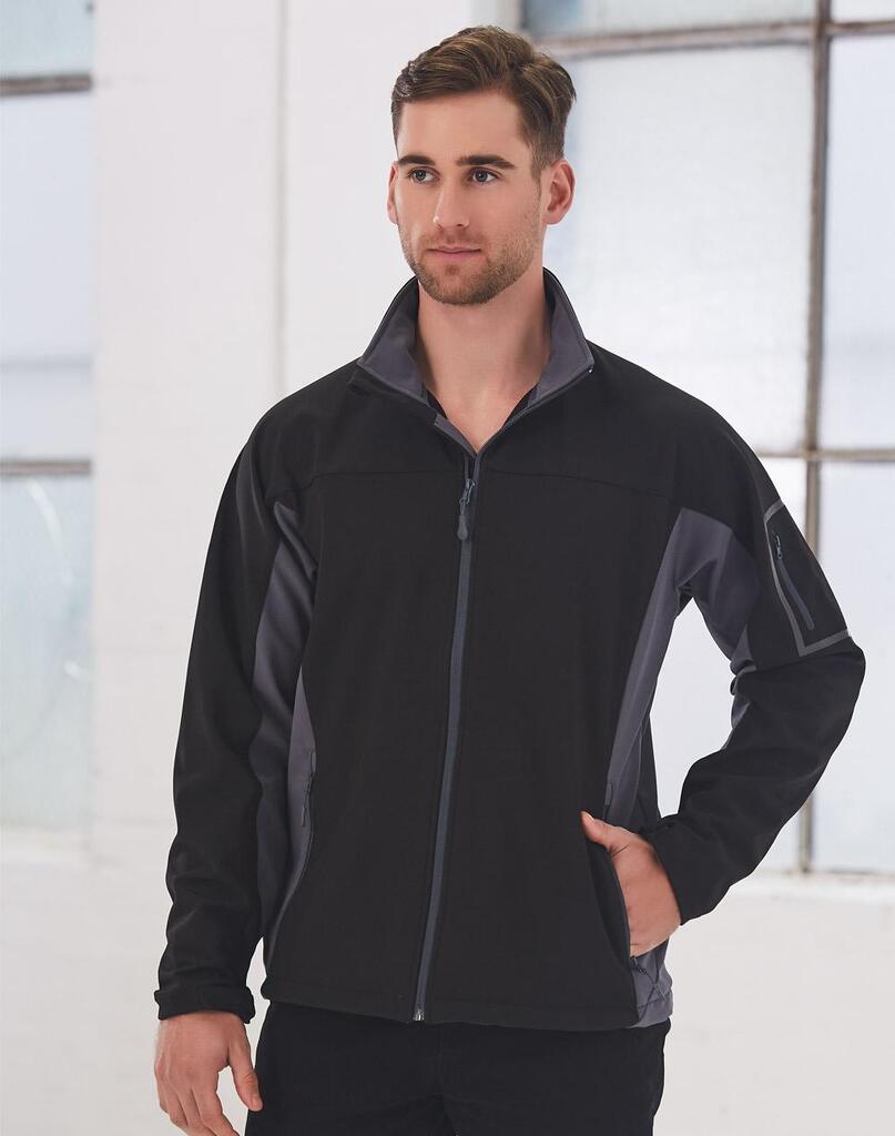 Mens Contrast Softshell Jacket