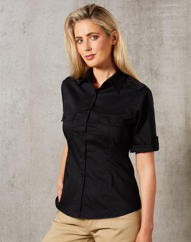Women’s Short Sleeve Military Shirt
