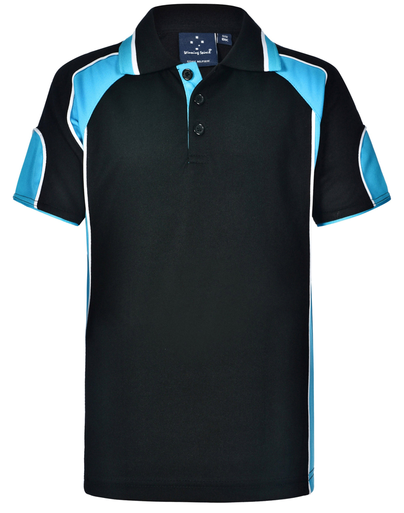 Kid’s Cooldry Contrast Polo With Sleeve Panel