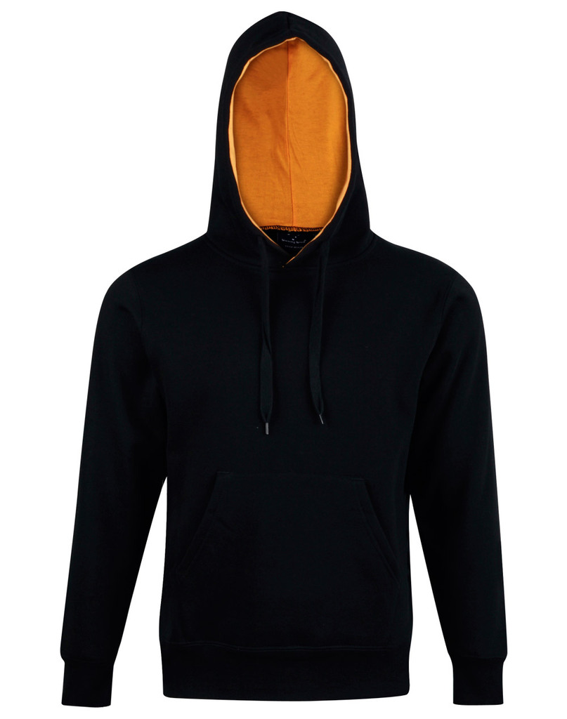 Adult’s Close Front Contrast Fleecy Hoodie