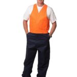 Hi-His Two Tone Men’s Cotton Drill Action Back Overall-Regular