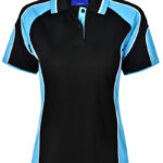 Ladies’ Cooldry Contrast Polo With Sleeve Panel