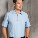 Men’s Pin Stripe Short Sleeve Shirt