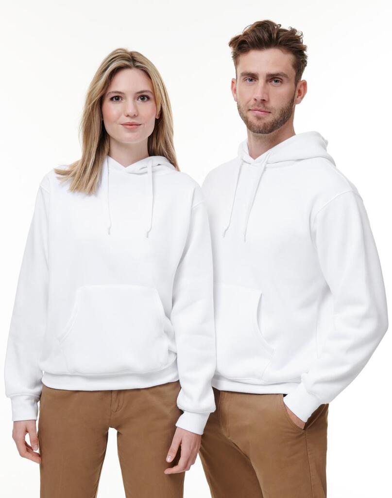 Adult’s Close Front Contrast Fleecy Hoodie