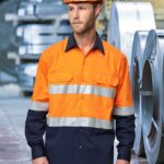 Hi-Vis Cool-Breeze Safety L/S Shirt (Generic Tape)