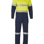 Hi-Vis Men’s Light Weight Cotton Coverall With 3m Tape-Regular