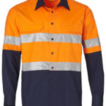 Hi-Vis Cotton Rip-Stop L/S Shirt 3m Tape
