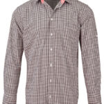 Men’s Gingham Check Roll-Up L/S Shirt