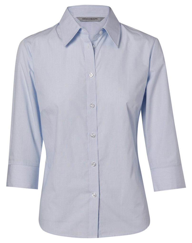 Women’s Fine Stripe 3/4 Sleeve Shirt