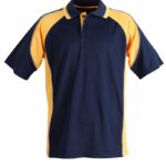 Mens Mini Waffle Coold Polo