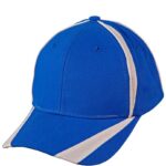 Brushed Cotton Twill Baseball Cap "X" Contrast