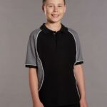 Kids’ Truedry Tri-Colour S/S Pique Polo