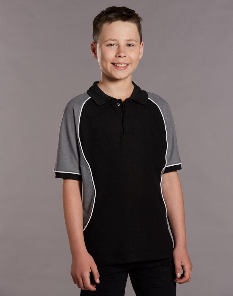 Kids’ Truedry Tri-Colour S/S Pique Polo