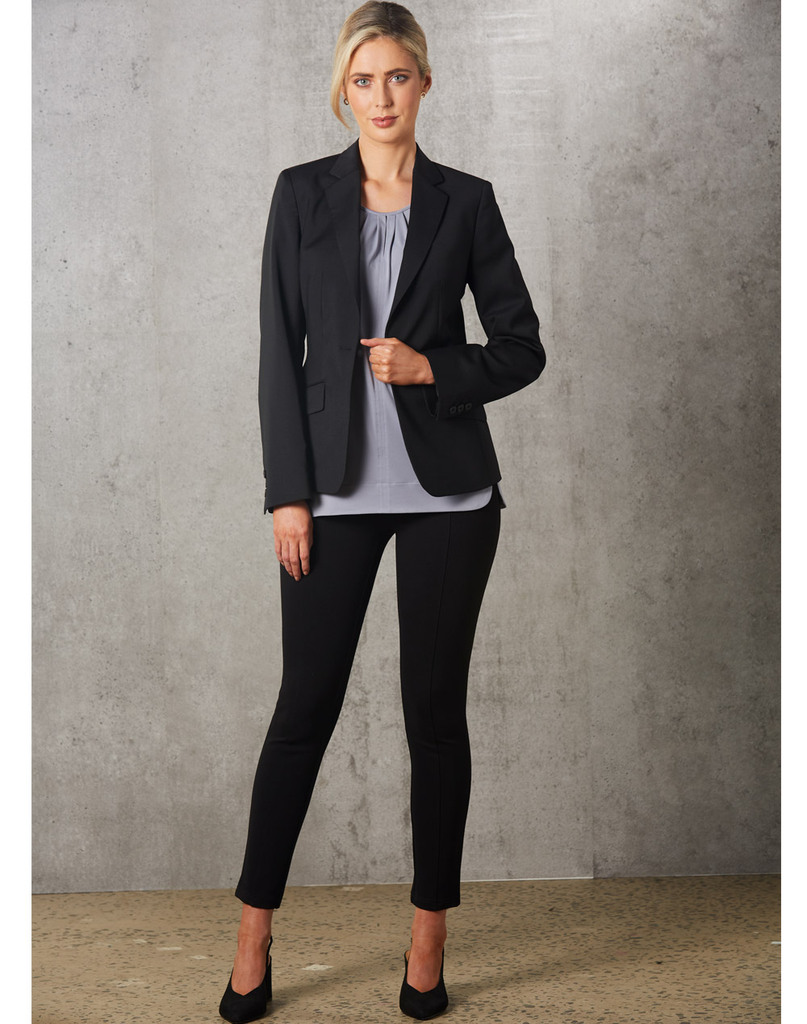 Ladies’ Round Neck With Pleats S/S Knit Top