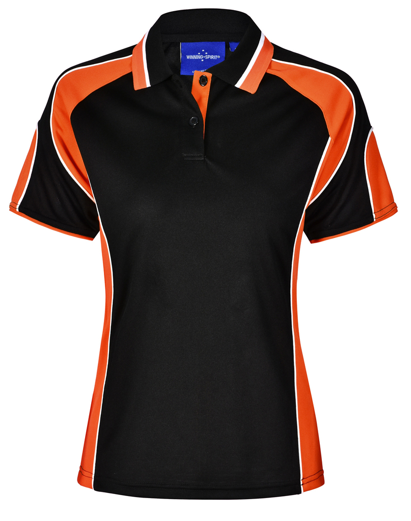 Ladies’ Cooldry Contrast Polo With Sleeve Panel