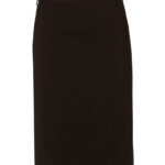 Women’s Mid Length Lined Pencil Skirt In Poly/Viscose Stretch