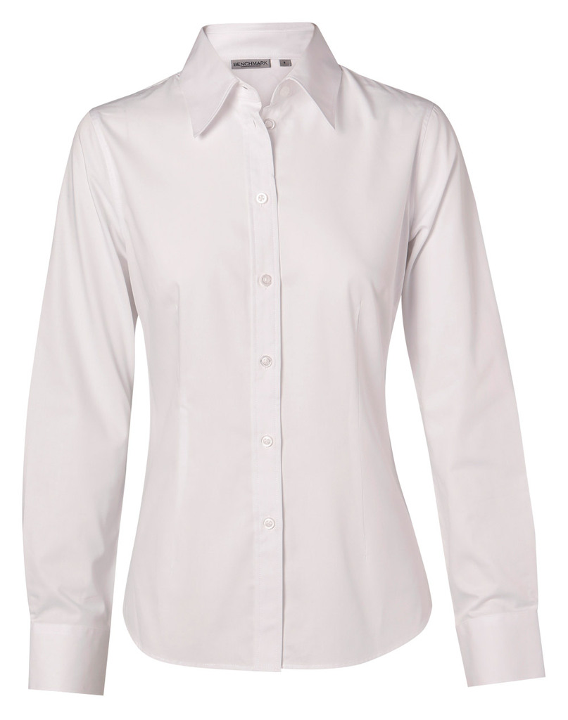 Women’s Cotton/Poly Stretch L/S Shirt