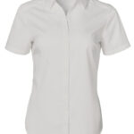 Ladies’ Dobby Striped Taped S/S Shirt