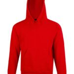 Kids’ Close Front Contrast Fleecy Hoodie