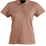 Ladies Cotton Stretch Polo