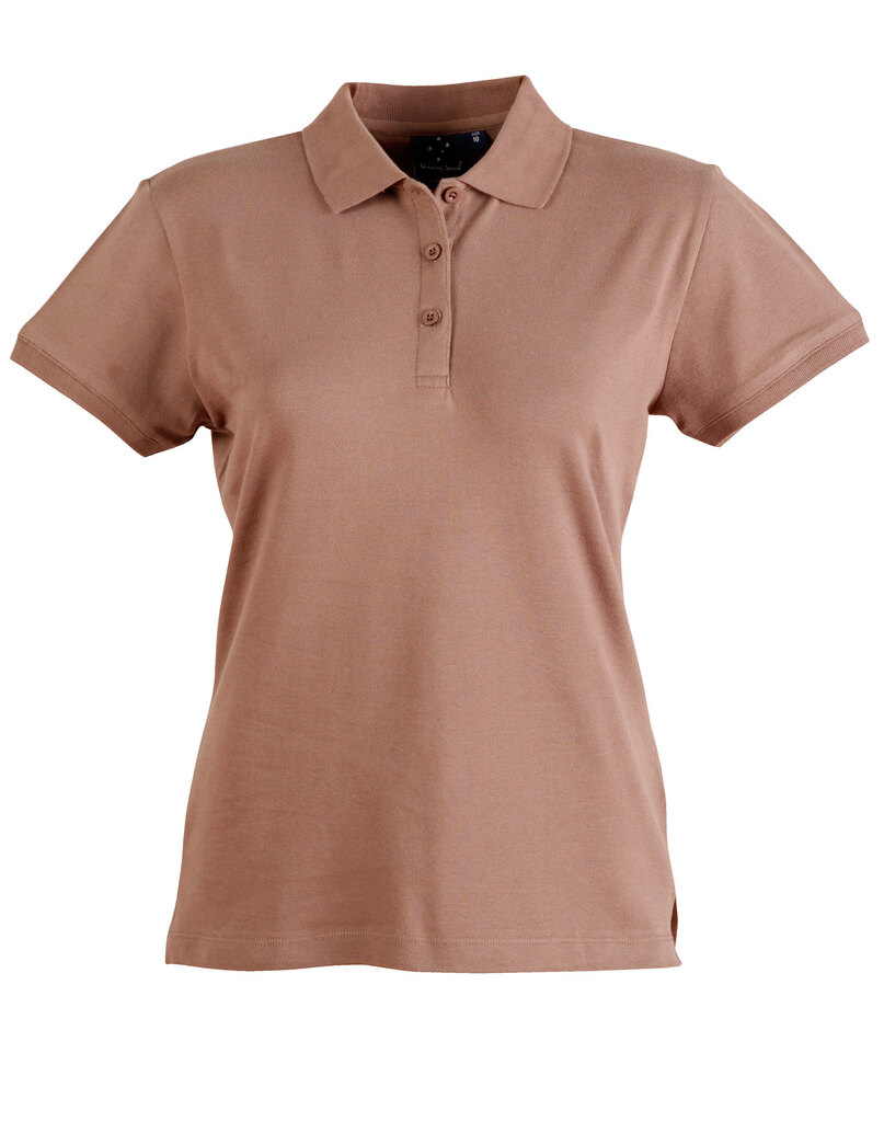 Ladies Cotton Stretch Polo