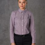 Ladies’ Two Tone Mini Check L/S Shirt