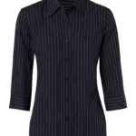 Women’s Pin Stripe 3/4 Sleeve Shirt