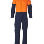 Hi-Vis Two Tone Men’s Cotton Drill Coverall-Regular