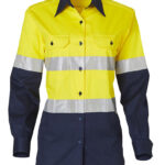 Ladies’ Hi-Vis L/S Safety Shirt 3m Tape