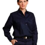 Ladies Cotton Drill Work Shirt