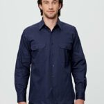 Cotton Drill Long Sleeve Work Shirt