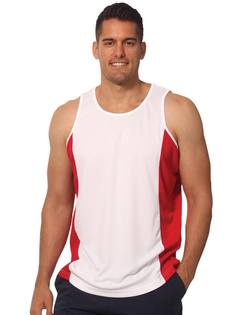 Men’s Cooldry Contrast Mesh Singlet