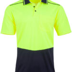 Unisex Hi-Vis Bamboo Charcoal S/S Polo
