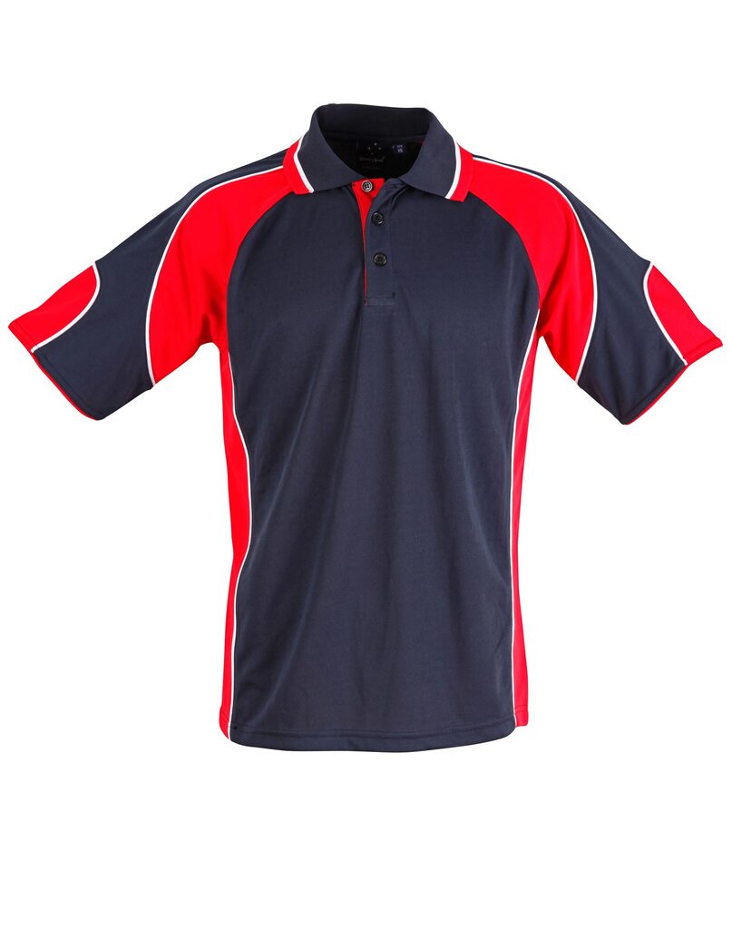 Men’s Cooldry Contrast Polo With Sleeve Panel