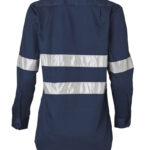Ladies Cotton Drill Work Shirt with 3M Tapes