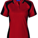 Ladies’ Cooldry Contrast Polo With Sleeve Panel
