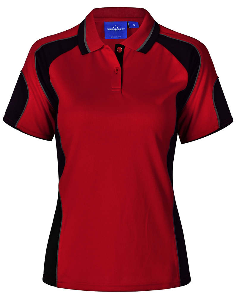 Ladies’ Cooldry Contrast Polo With Sleeve Panel