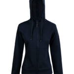 Ladies’ Full Zip Contrast Fleece Hoodie