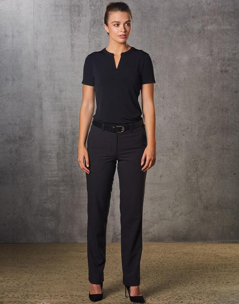Women’s Flexi Waist Utility Pants In Poly/Viscose Stretch