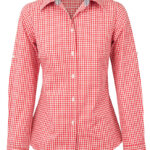 Women’s Gingham Check Roll-Up L/S Shirt