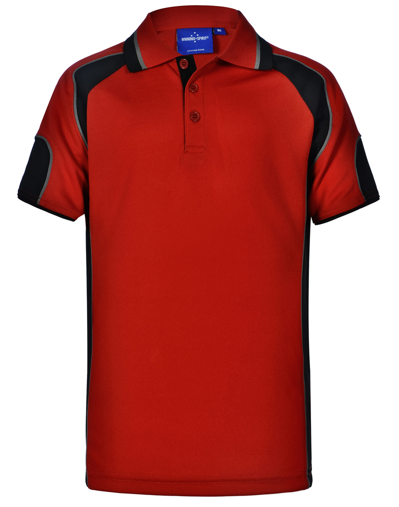 Kid’s Cooldry Contrast Polo With Sleeve Panel