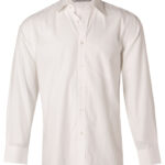 Men’s Mini Herringbone Long Sleeve Shirt