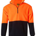 Hi-Vis Polarfleece Half Zip Pullover