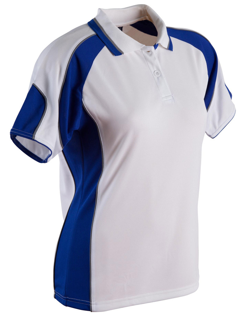 Ladies’ Cooldry Contrast Polo With Sleeve Panel