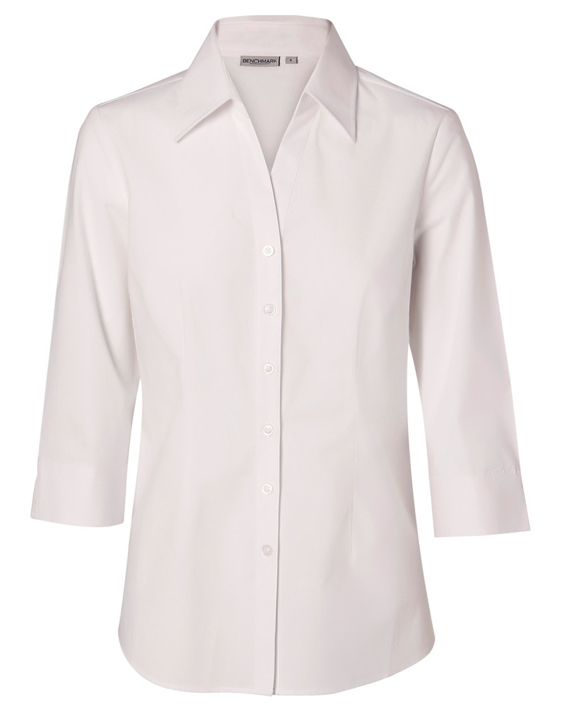 Women’s Fine Twill 3/4 Sleeve Shirt