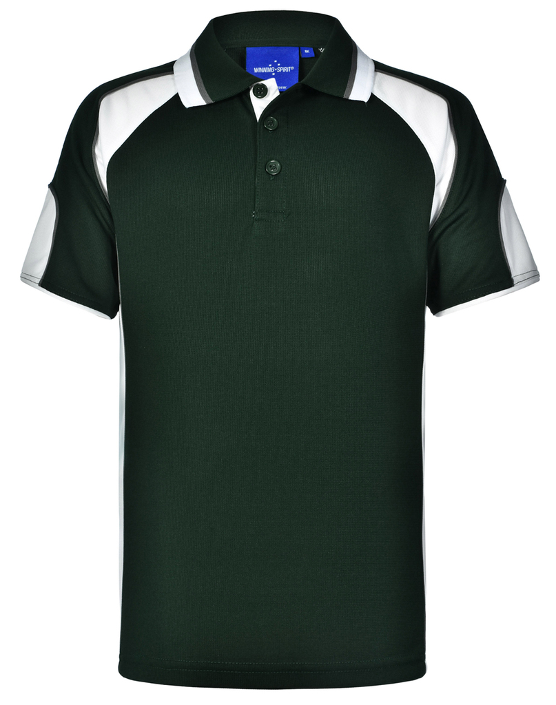 Kid’s Cooldry Contrast Polo With Sleeve Panel