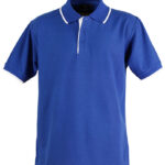 Mens S/L Pique Polo Contrast